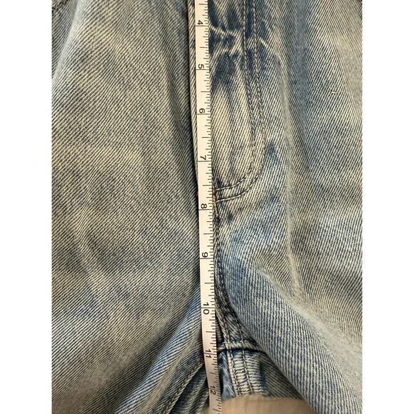 PISTOLA Women's Light Wash Wide Leg High Rise Crop Denim Jeans Sz 26 - Picture 6 of 8